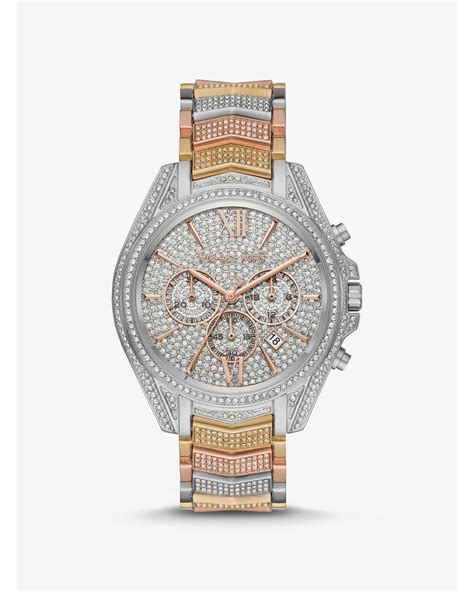 michael kors whitney tri-tone watch|Michael Kors Women's Chronograph Whitney Tri.